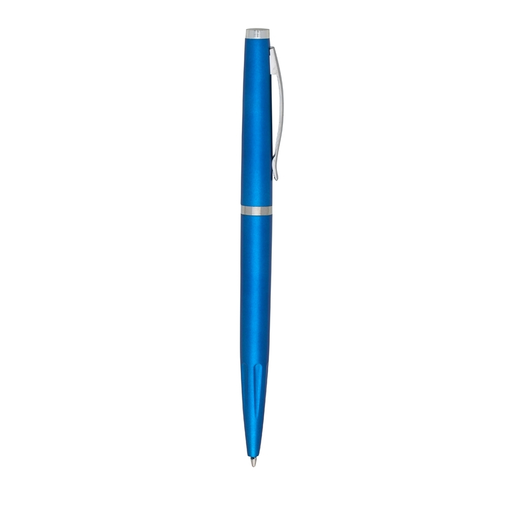 Caneta Plástica 13x3cm Personalizada Azul Claro | Personalizado com Logo | Personizi