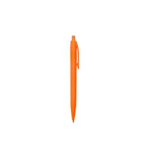 Caneta Plástica 14x1cm Personalizada Laranja | Personalizado com Logo | Personizi