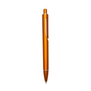 Caneta Plástica c/ 1 Anel Personalizada Laranja | Personalizado com Logo | Personizi