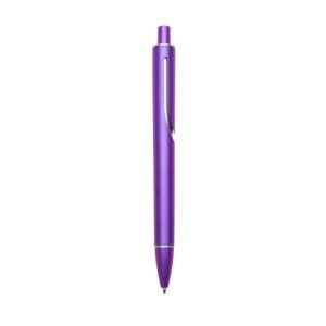 Caneta Plástica c/ 1 Anel Personalizada Roxo | Personalizado com Logo | Personizi