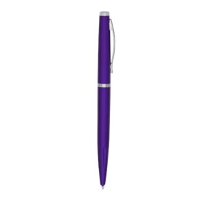 Caneta Plástica 13x3cm Personalizada Roxo | Personalizado com Logo | Personizi