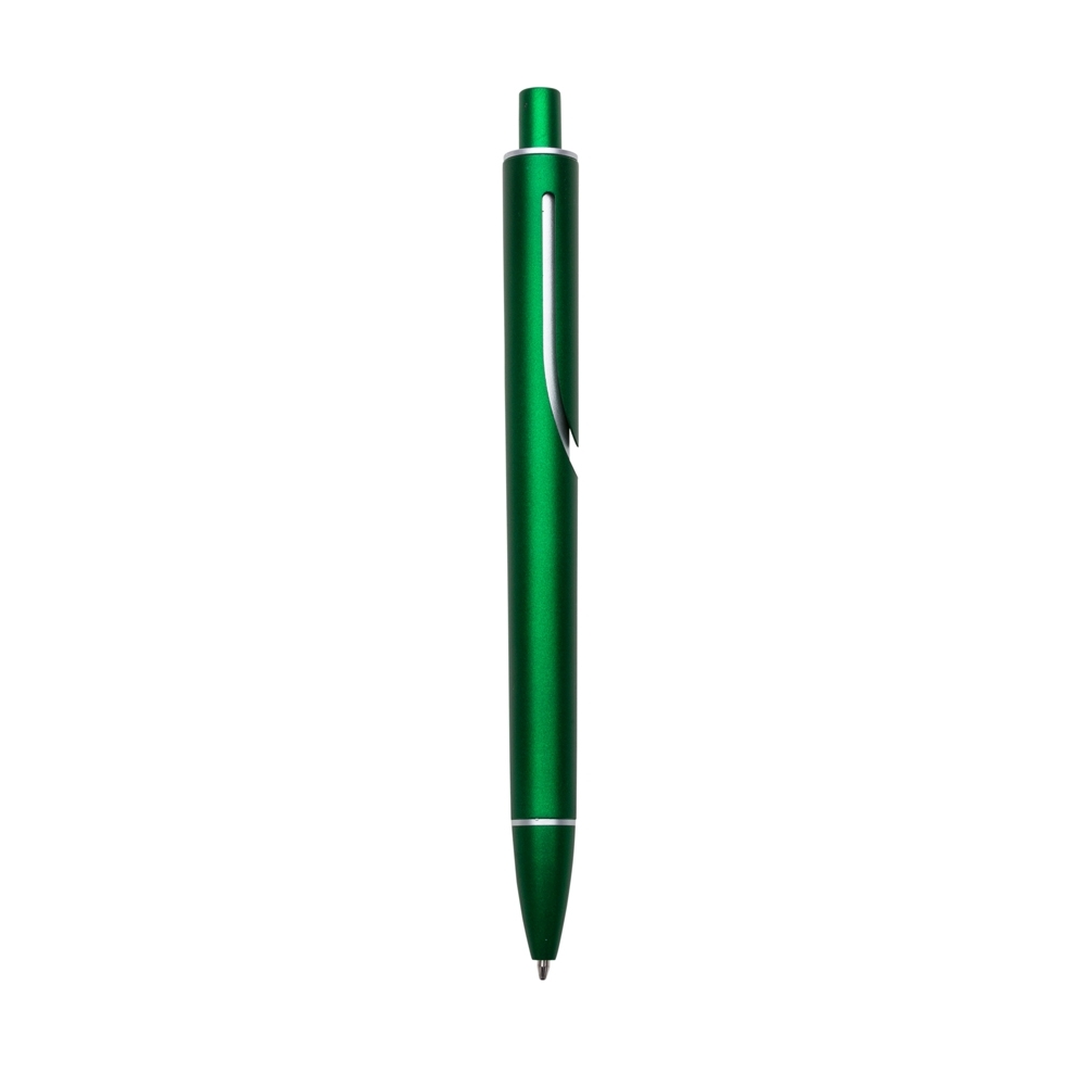 Caneta Plástica c/ 1 Anel Personalizada Verde | Personalizado com Logo | Personizi