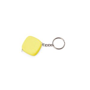 Chaveiro Trena Plástico 1M Personalizado Mod.2 Amarelo | Personalizado com Logo | Personizi
