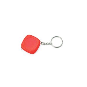 Chaveiro Trena Plástico 1M Personalizado Mod.2 Vermelho | Personalizado com Logo | Personizi
