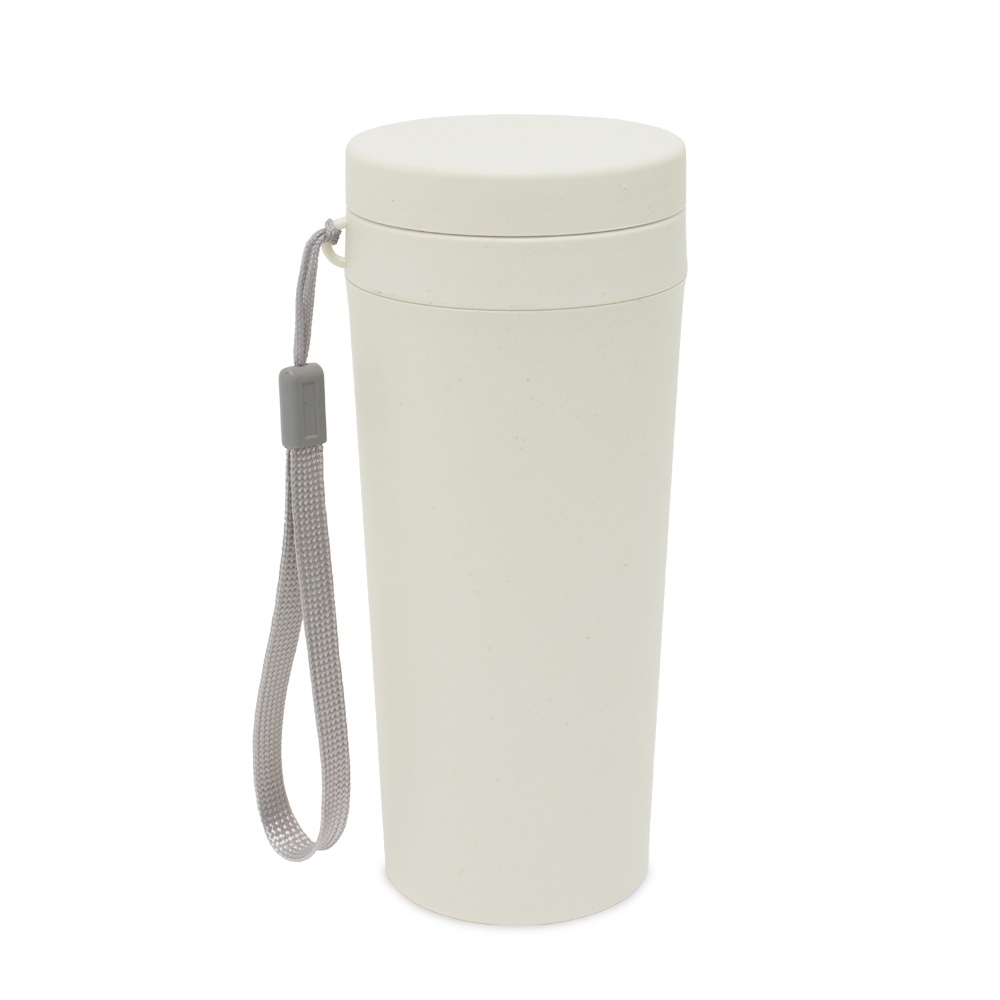 Copo Fibra de Bambu 350ml Personalizado Mod.2 Bege | Personalizado com Logo | Personizi