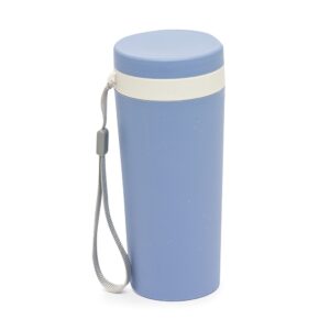 Copo Fibra de Bambu 350ml Personalizado Mod.2 Azul | Personalizado com Logo | Personizi