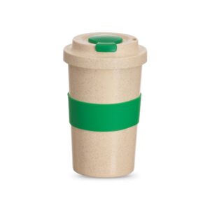 Copo Fibra de Bambu 450ml Personalizado Verde | Personalizado com Logo | Personizi