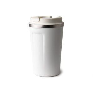 Copo Térmico Inox 350ml Personalizado Branco | Personalizado com Logo | Personizi