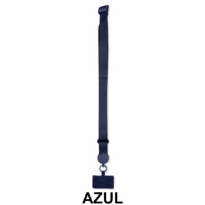 Cordão para Celular Poliéster 71x7cm Personalizado Azul | Personalizado com Logo | Personizi