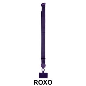 Cordão para Celular Poliéster 71x7cm Personalizado Roxo | Personalizado com Logo | Personizi