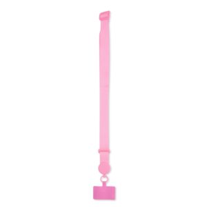 Cordão para Celular Poliéster 71x7cm Personalizado Rosa | Personalizado com Logo | Personizi
