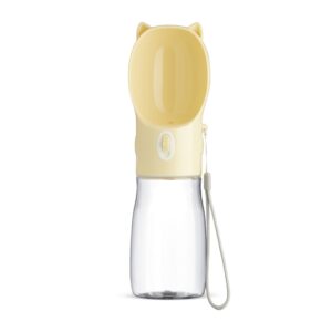 Garrafa Bebedouro PET 420ml Personalizada Amarelo | Personalizado com Logo | Personizi