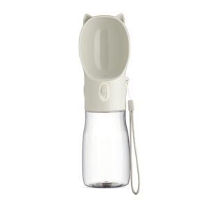 Garrafa Bebedouro PET 420ml Personalizada Cinza | Personalizado com Logo | Personizi