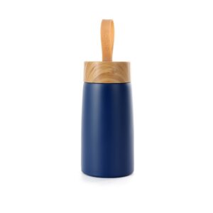 Garrafa Inox Parede Dupla 250ml Personalizada Azul | Personalizado com Logo | Personizi