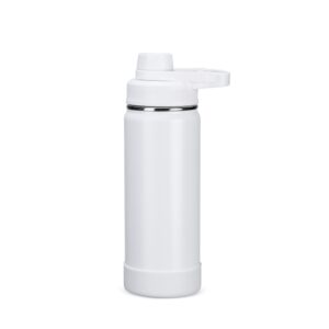 Garrafa Térmica 550ml Personalizada Mod.3 Branco | Personalizado com Logo | Personizi