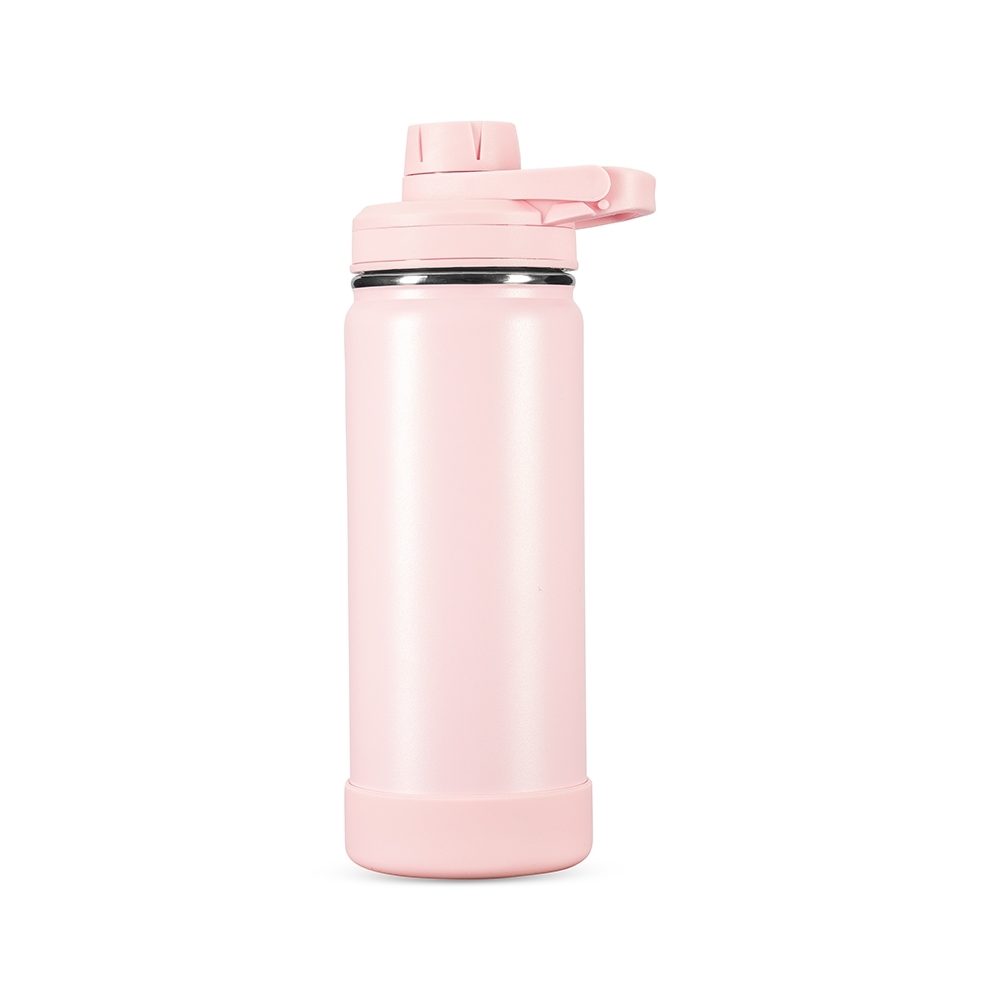 Garrafa Térmica 550ml Personalizada Mod.3 Rosa | Personalizado com Logo | Personizi