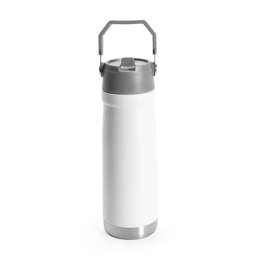 Garrafa Térmica 630ml Personalizada Branco | Personalizado com Logo | Personizi