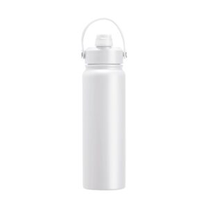 Garrafa Térmica 800ml Personalizada Mod.3 Branco | Personalizado com Logo | Personizi
