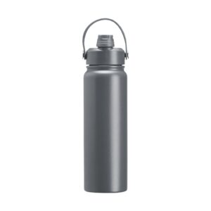 Garrafa Térmica 800ml Personalizada Mod.3 Cinza | Personalizado com Logo | Personizi
