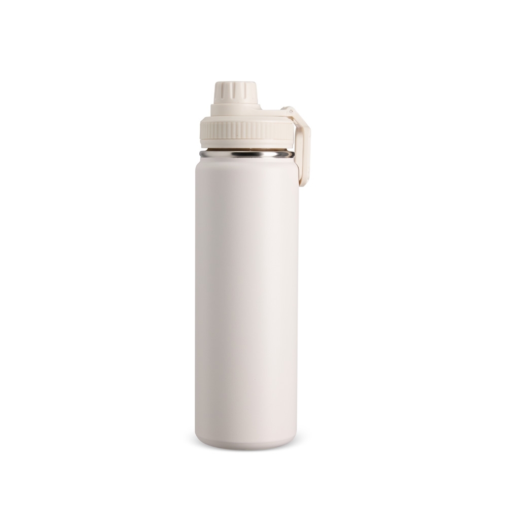 Garrafa Térmica Inox 750ml Personalizada Mod.2 Branco | Personalizado com Logo | Personizi