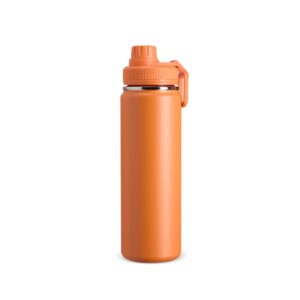 Garrafa Térmica Inox 750ml Personalizada Mod.2 Laranja | Personalizado com Logo | Personizi