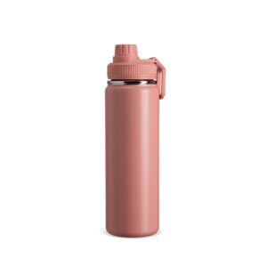 Garrafa Térmica Inox 750ml Personalizada Mod.2 Rosa | Personalizado com Logo | Personizi