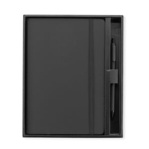 Kit Executivo 2 Peças 22x18cm Personalizado Preto | Personalizado com Logo | Personizi