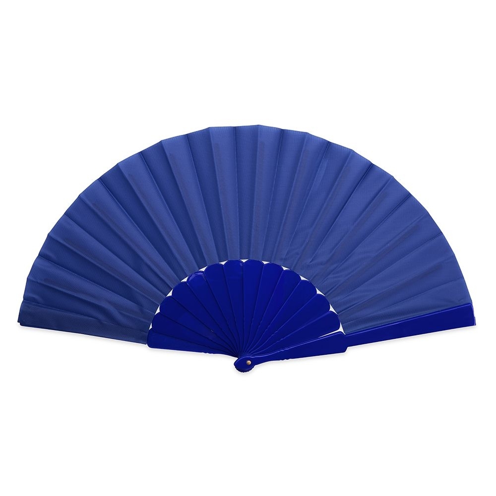 Leque de Plástico 42x23cm Personalizado Azul Escuro | Personalizado com Logo | Personizi