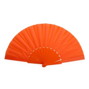 Leque de Plástico 42x23cm Personalizado Laranja | Personalizado com Logo | Personizi