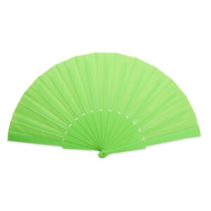 Leque de Plástico 42x23cm Personalizado Verde Claro | Personalizado com Logo | Personizi