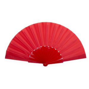 Leque de Plástico 42x23cm Personalizado Vermelho | Personalizado com Logo | Personizi