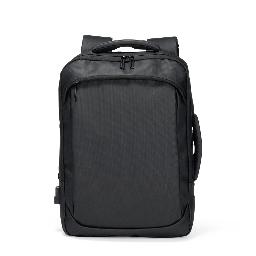 Mochila Oxford 900D em Poliéster 22L Personalizada Preto | Personalizado com Logo | Personizi