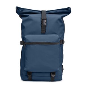 Mochila de Couro Sintético 41L Personalizada Azul | Personalizado com Logo | Personizi