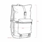 Mochila de Couro Sintético 41L Personalizada | Personalizado com Logo | Personizi