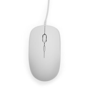 Mouse com Fio Personalizado Branco | Personalizado com Logo | Personizi