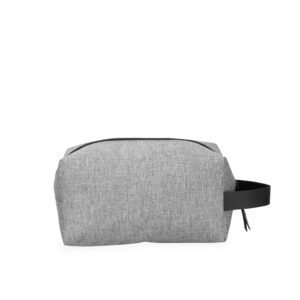 Nécessaire Nylon 22x11cm Personalizado Cinza | Personalizado com Logo | Personizi