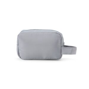 Nécessaire Poliéster 11x17cm Personalizado Cinza | Personalizado com Logo | Personizi