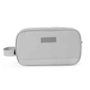Nécessaire Poliéster 25x11cm Personalizado Cinza | Personalizado com Logo | Personizi