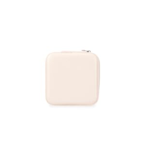Porta-Joias com Espelho 10x10cm Personalizado Bege | Personalizado com Logo | Personizi
