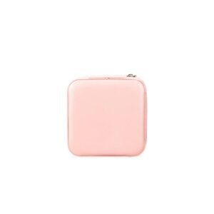 Porta-Joias com Espelho 10x10cm Personalizado Rosa Claro | Personalizado com Logo | Personizi