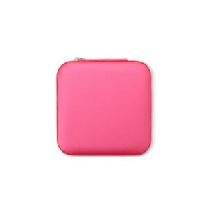 Porta-Joias com Espelho 10x10cm Personalizado Rosa | Personalizado com Logo | Personizi