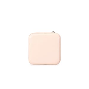 Porta-Joias com Espelho 10x10cm Personalizado Rosa Claro | Personalizado com Logo | Personizi