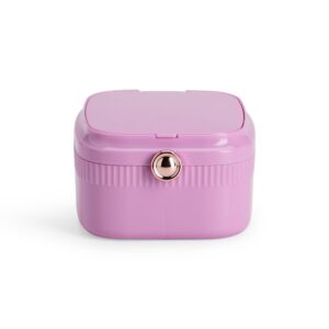 Porta-Joias com Espelho 11x10cm Personalizado Roxo | Personalizado com Logo | Personizi