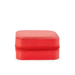 Porta-Joias com Espelho 10x10cm Personalizado Mod.3 Vermelho | Personalizado com Logo | Personizi