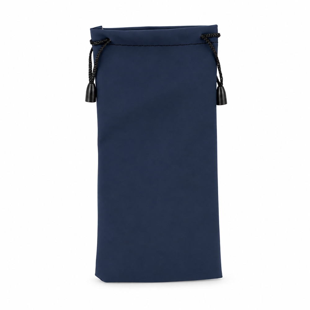 Saquinho Óculos PU Personalizado Azul Escuro | Personalizado com Logo | Personizi