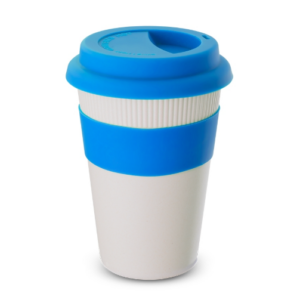 Copo Fibra de Bambu 450ml Personalizado Azul | Personalizado com Logo | Personizi