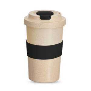 Copo Fibra de Bambu 450ml Personalizado Preto | Personalizado com Logo | Personizi