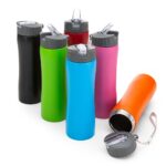 Squeeze 600ml Inox c/ Alça Personalizada | Personalizado com Logo | Personizi