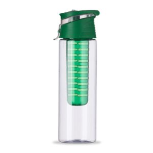 Squeeze Plástico 700ml com Infusor Personalizada Verde Escuro | Personalizado com Logo | Personizi