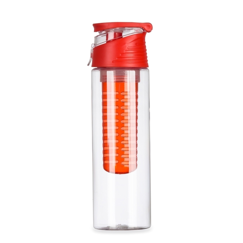Squeeze Plástico 700ml com Infusor Personalizada Vermelho | Personalizado com Logo | Personizi